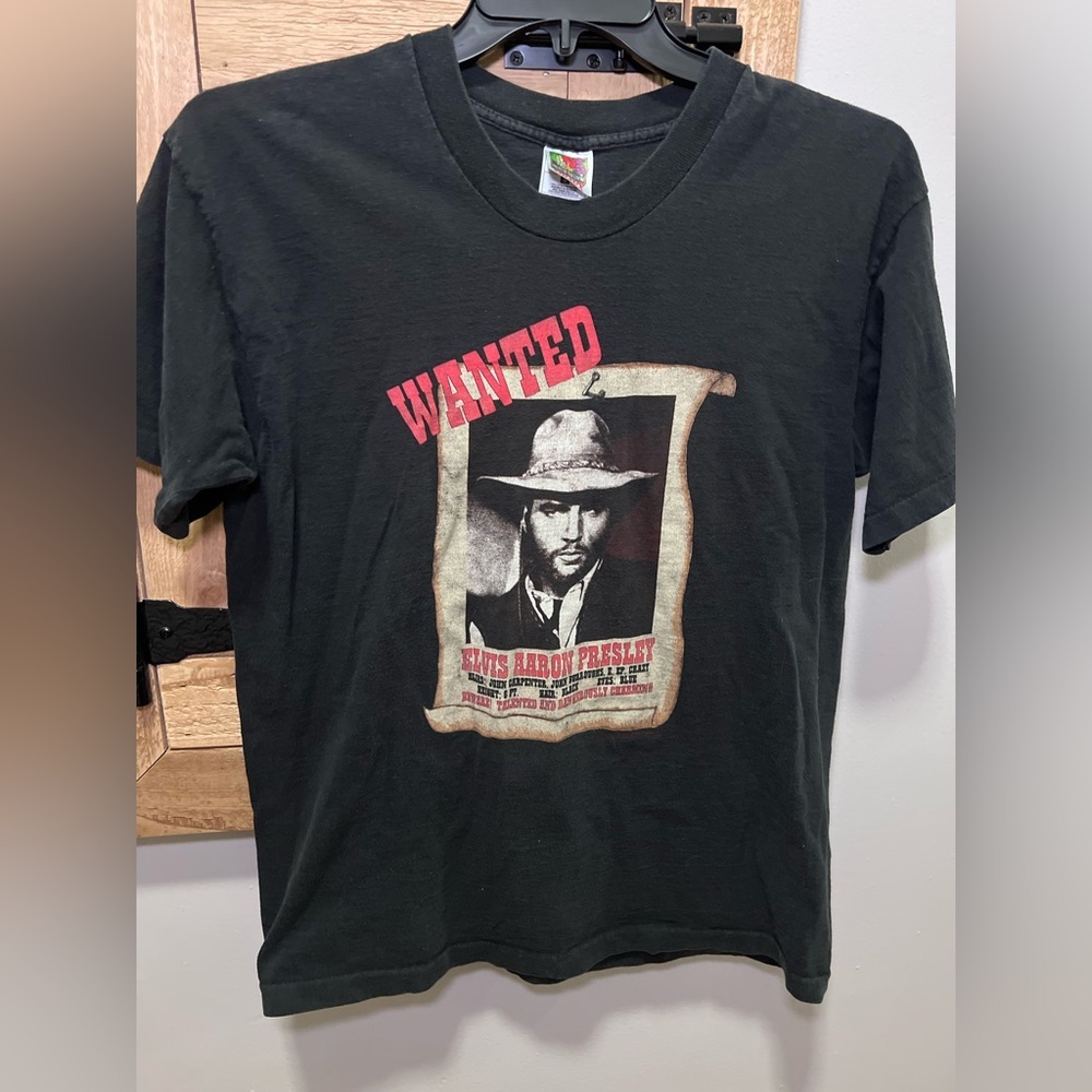 1994 single stitch vintage Elvis wanted shirt - Picture 2 of 6